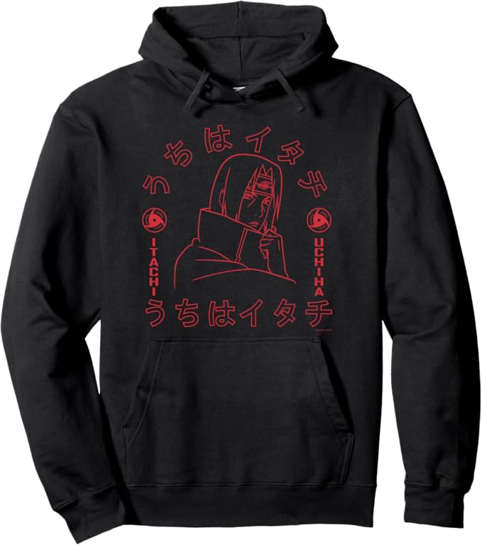 Naruto hoodie itachi. Naruto Shippuden Itachi of the Sharingan Pullover Hoodie